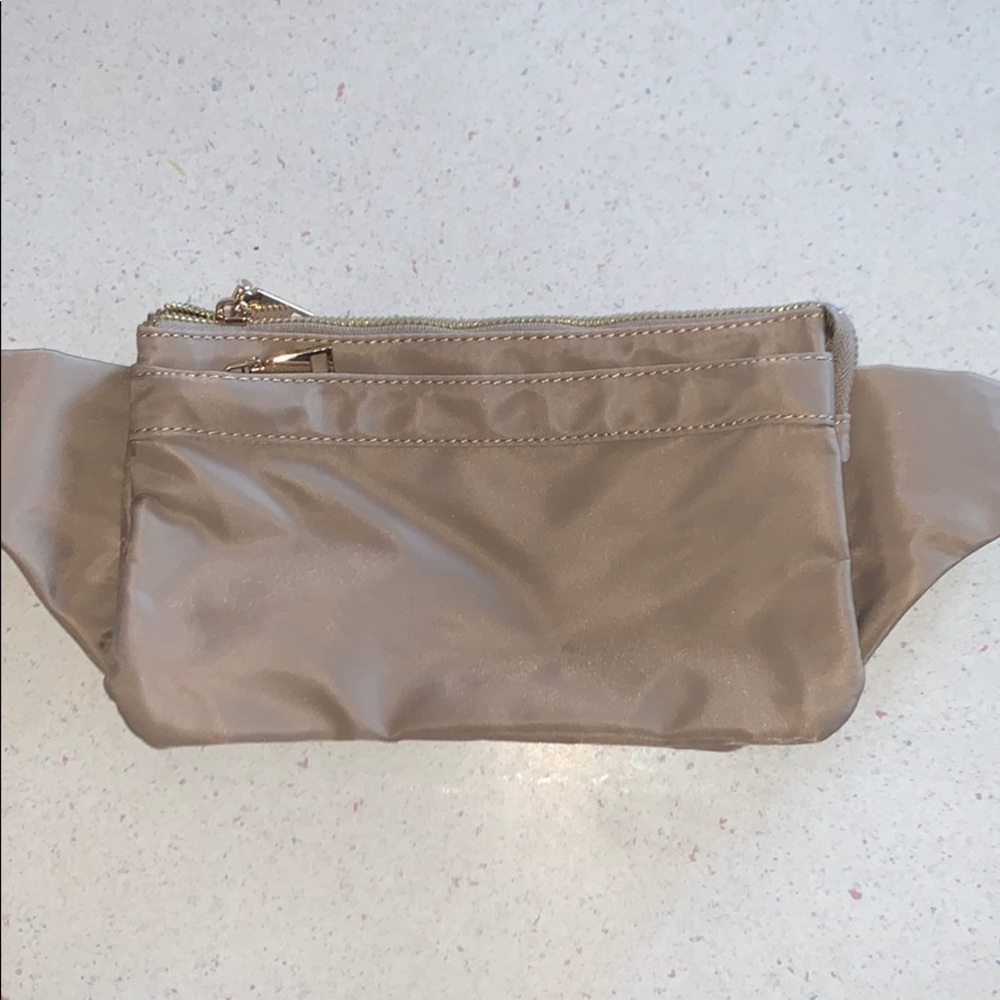 Beige Fanny Pack with Gold Accents NWOT